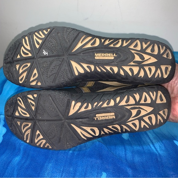 Merrell Women's Enlighten Awake Slip-On Flat Black Gold Sz 9 - Picture 8 of 8